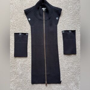 Veronica Beard Black Sleeveless Jacket